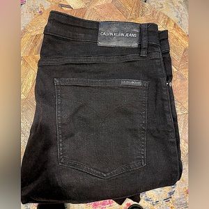 Calvin Klein Men Black Jeans- Size 36x32